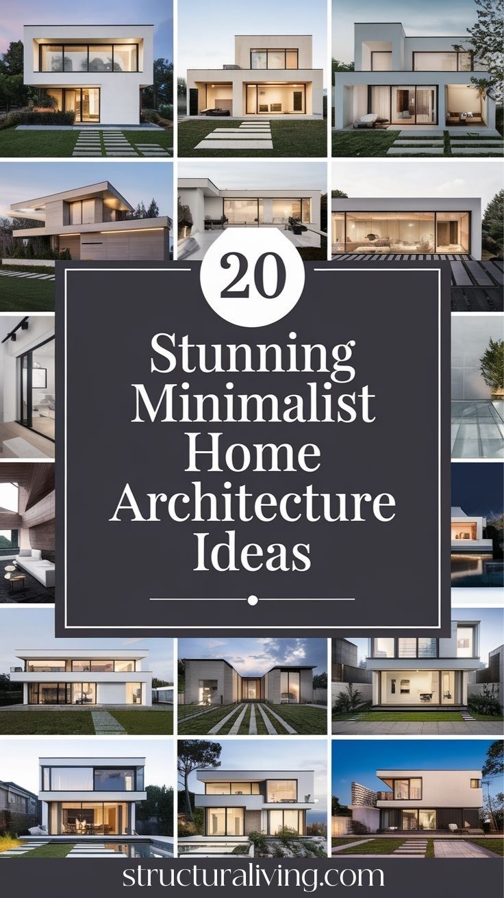Image showcasing 20 Stunning Minimalist Home Architecture Ideas for a Sleek Aesthetic ...