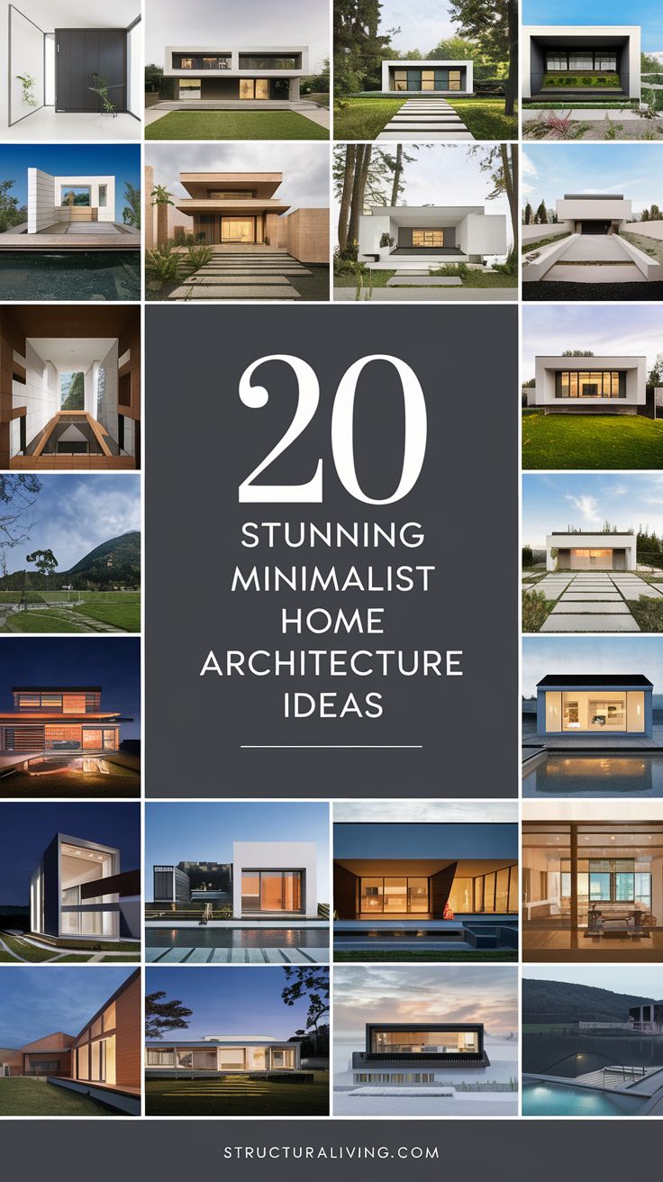 Picture of 20 Stunning Minimalist Home Architecture Ideas for a Sleek Aesthetic ...