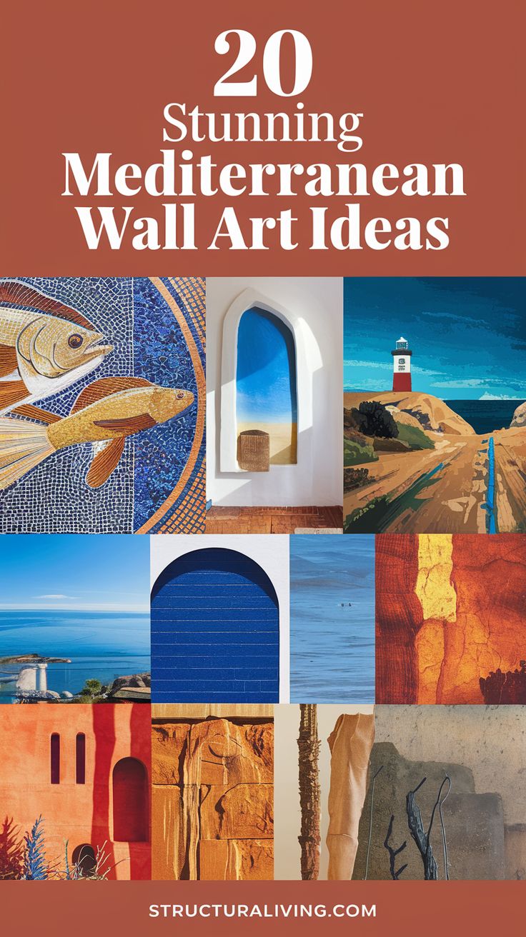 20 Stunning Mediterranean Wall Art Ideas to Transform Your Living Room ...