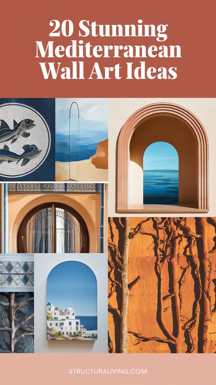 20 Stunning Mediterranean Wall Art Ideas to Transform Your Living Room ...