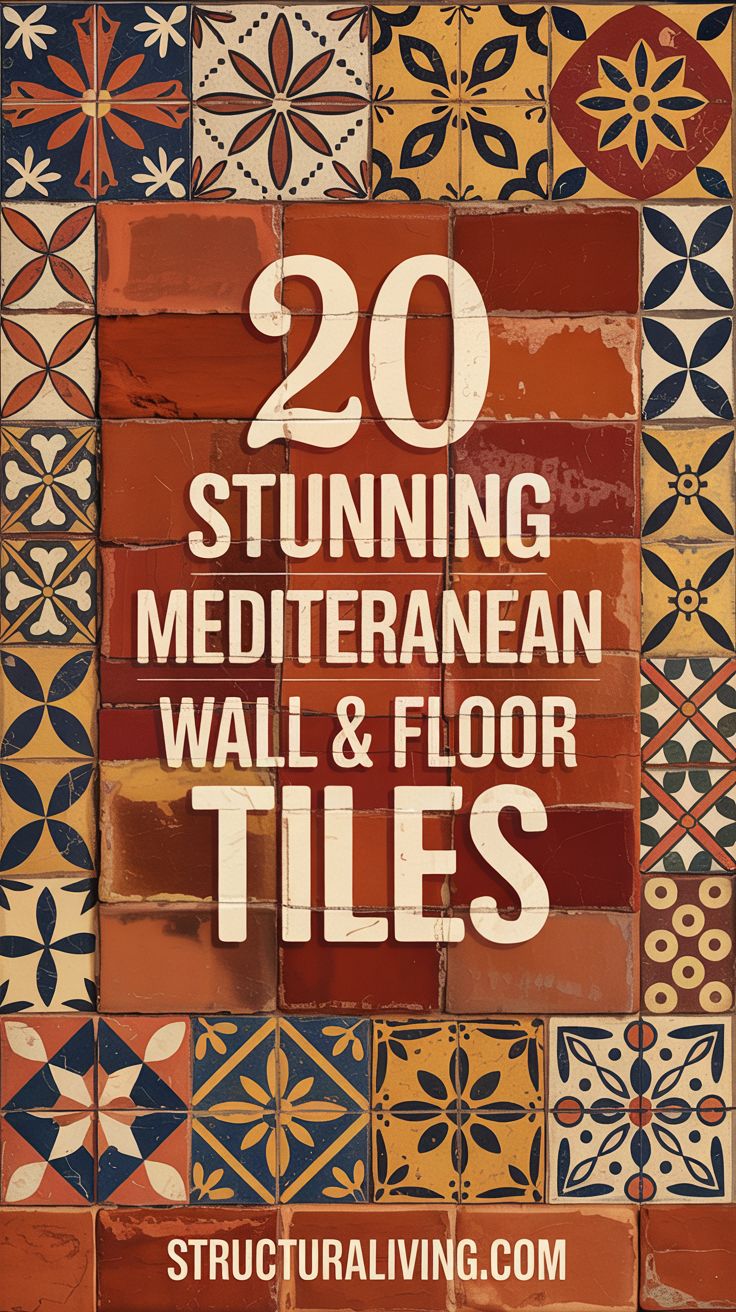 20 Stunning Mediterranean Tile Designs for Walls and Floors ...