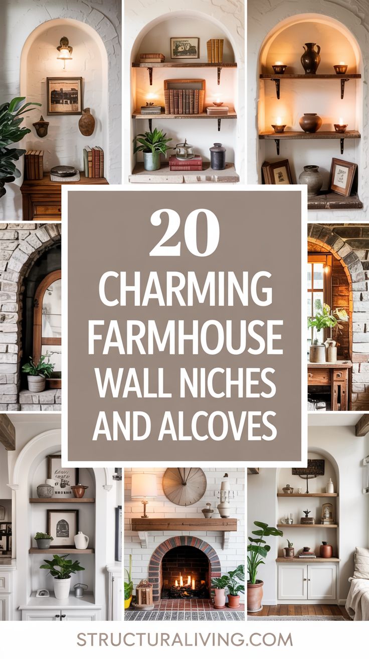 20 Charming Farmhouse Wall Niches and Alcoves for Stylish Decorative ...