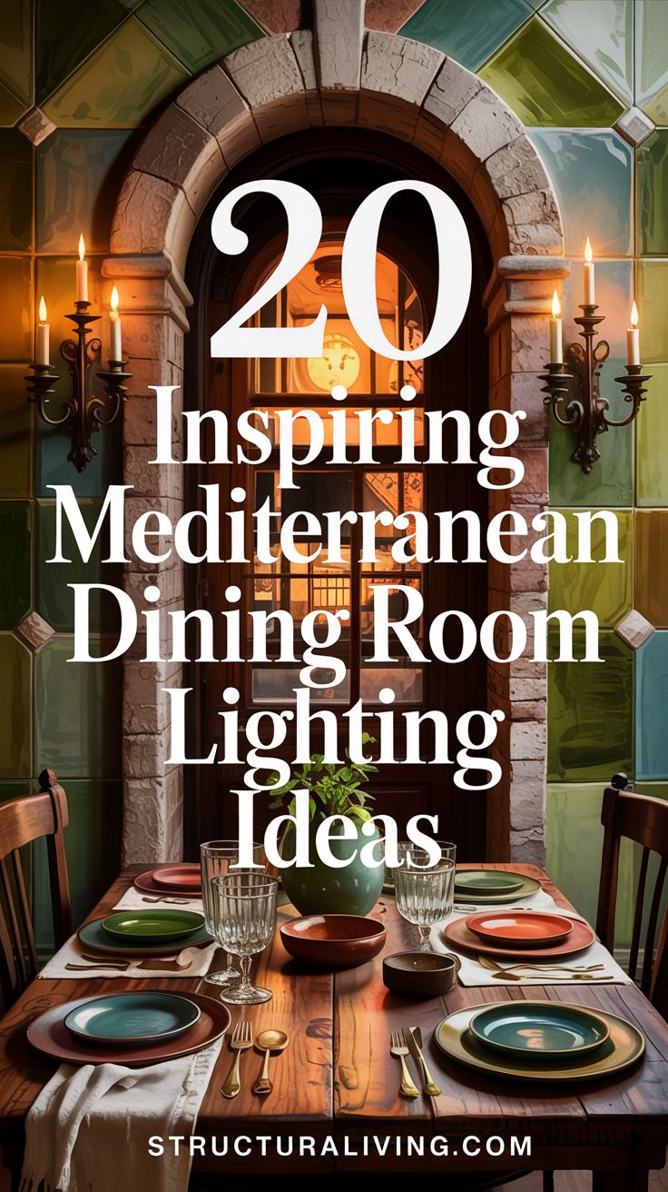 20 Inspiring Lighting Ideas for a Mediterranean Dining Room ...