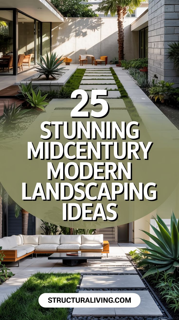 25 Stunning Midcentury Modern Landscaping Ideas to Transform Your ...