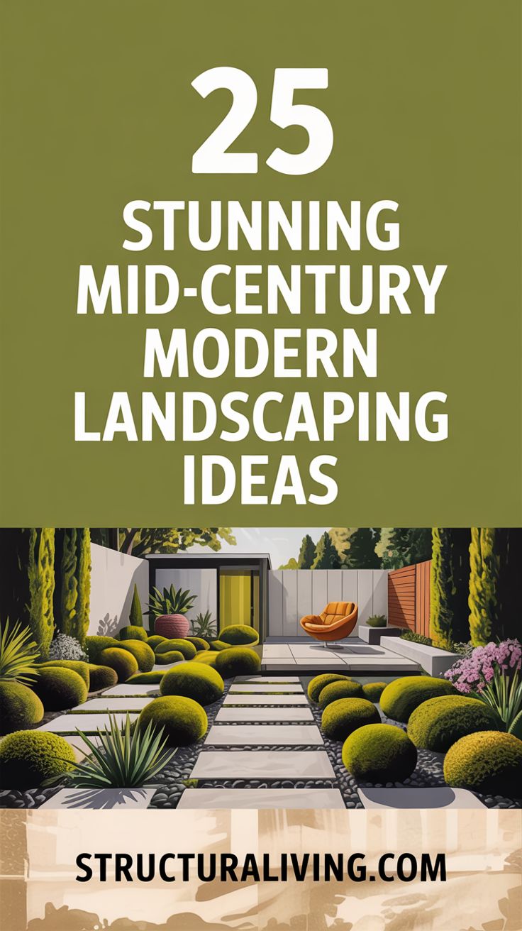 25 Stunning Midcentury Modern Landscaping Ideas to Transform Your ...