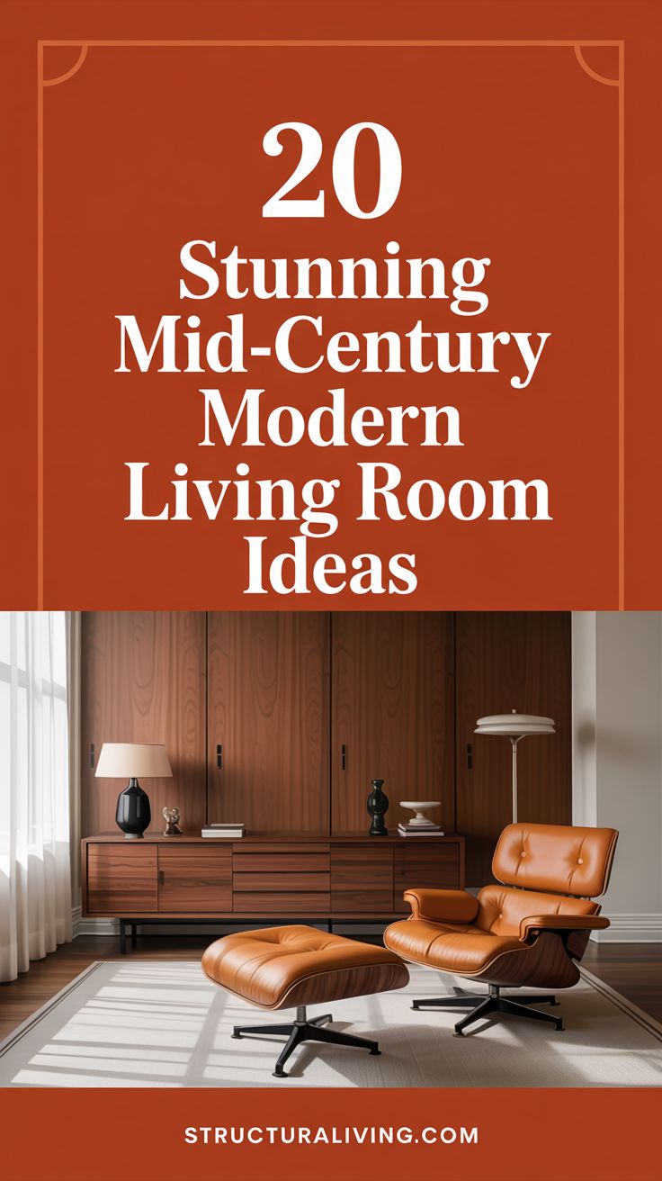 20 Stunning Mid-Century Modern Living Room Ideas to Inspire Your Space ...