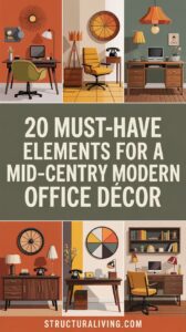 20 Must-Have Elements for a Mid-Century Modern Office Décor ...