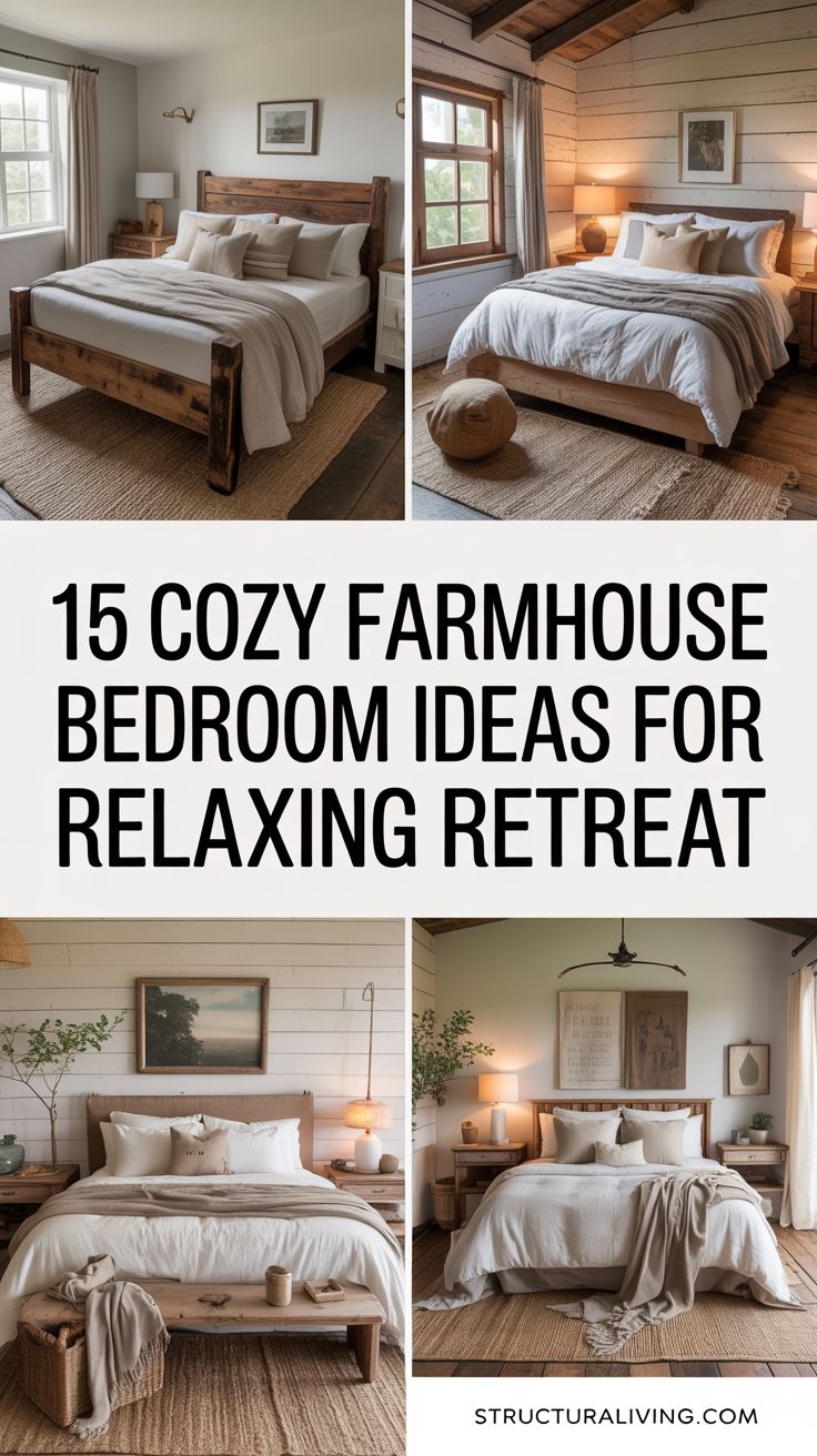 15 Cozy Farmhouse Bedroom Ideas for a Relaxing Retreat - StructuraLiving
