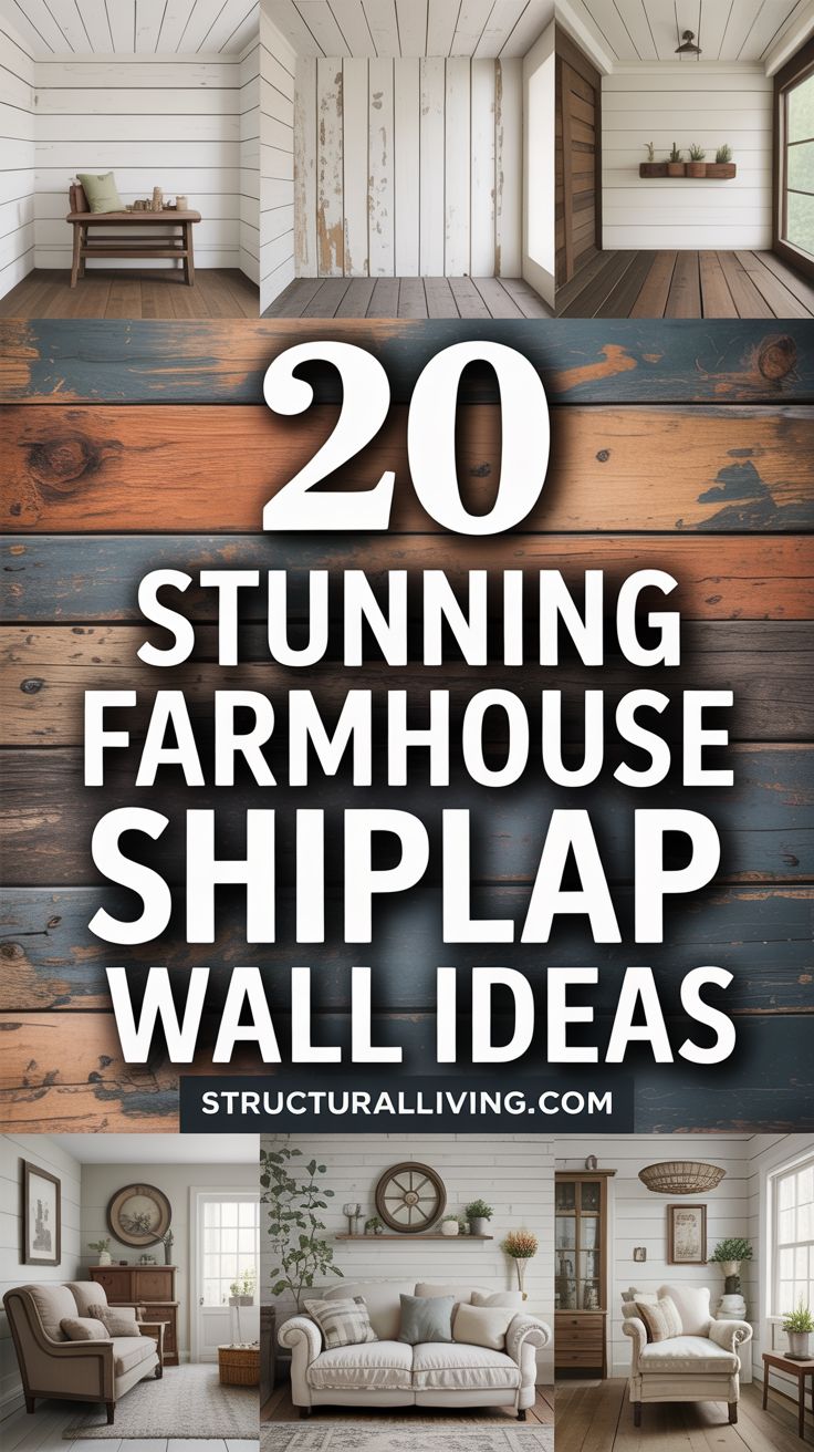 20 Stunning Farmhouse Shiplap Wall Ideas for a Cozy Home Decor ...