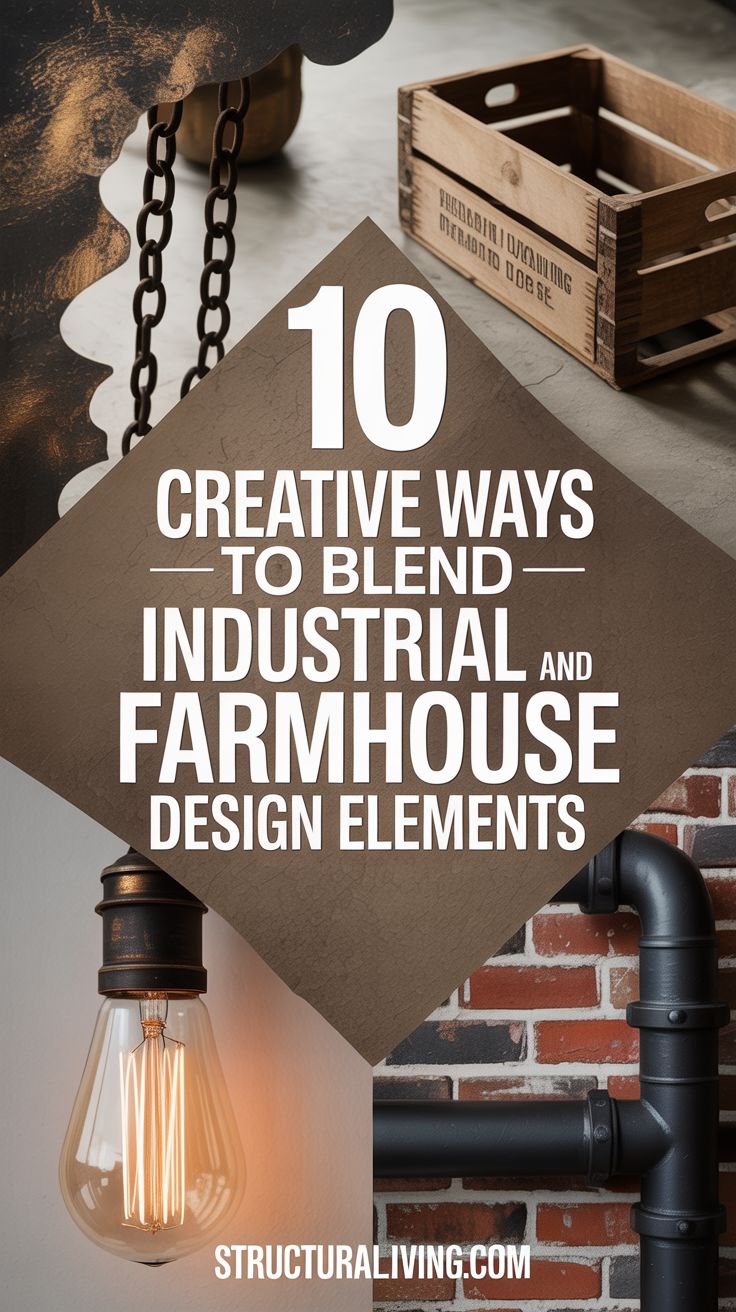 Curated visual reference: Fresh Look at 10 Creative Ways To Blend Industrial And Farmhouse Design Elements